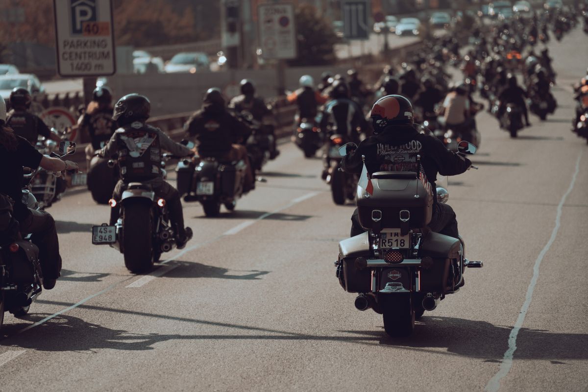 Three motorcyclists riding freely on an open highway — perfect Father's Day for dads who ride