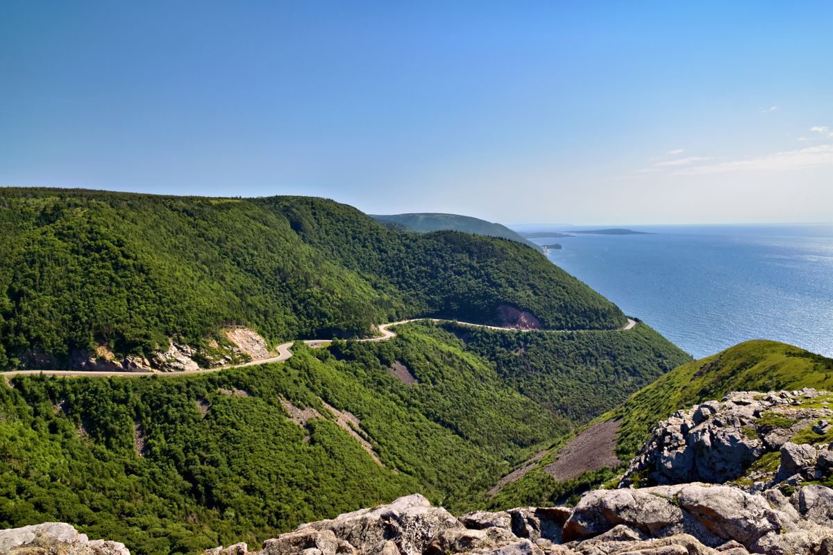 Cabot Trail motorcycle route map Cape Breton Nova Scotia