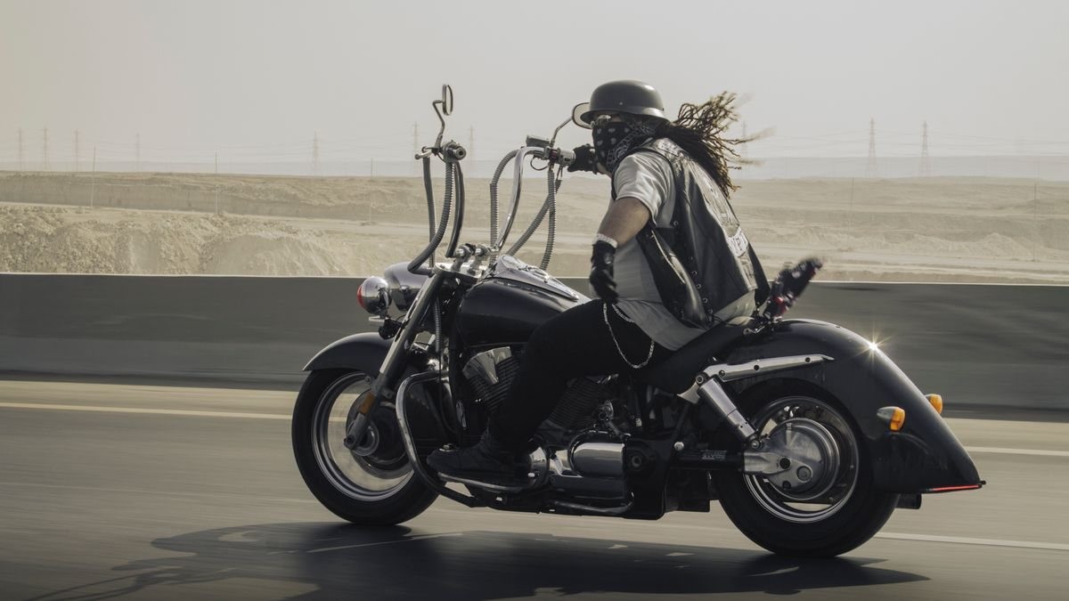 Touring motorcycle prepared for a long Atlantic Canada route