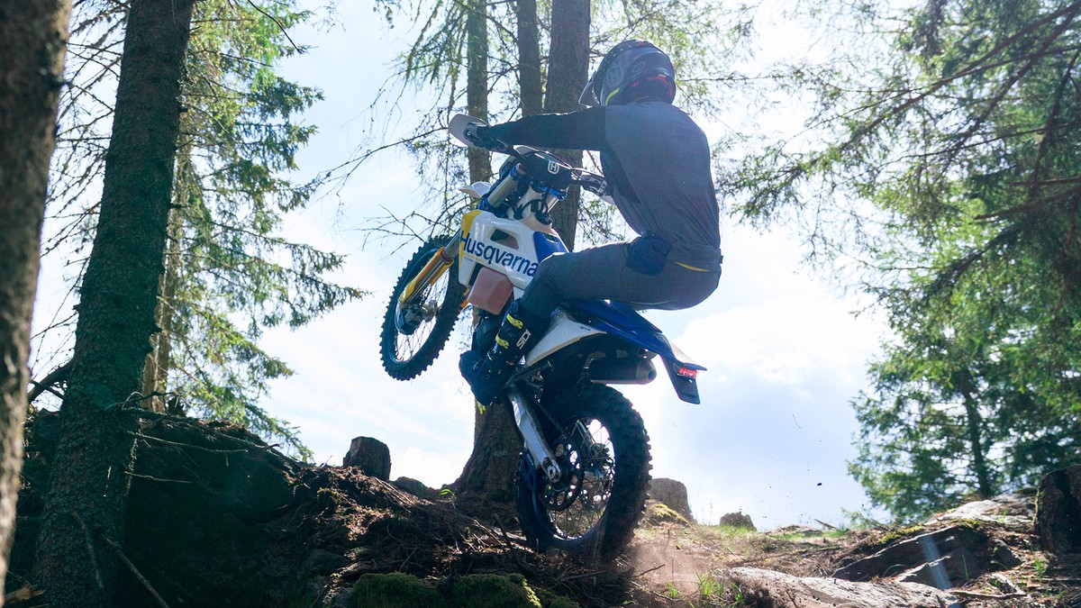 Husqvarna off-road motorcycle associated with the 2026 recall guidance