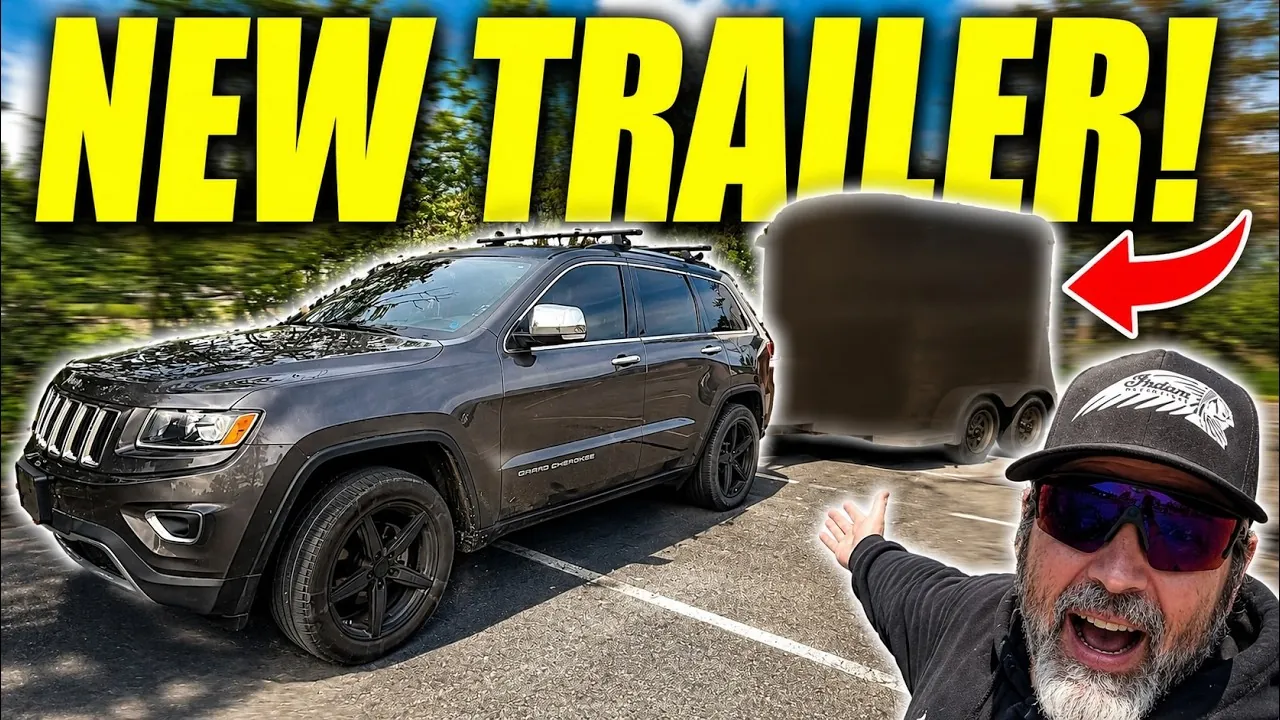 Motorcycle trailer reveal road trip