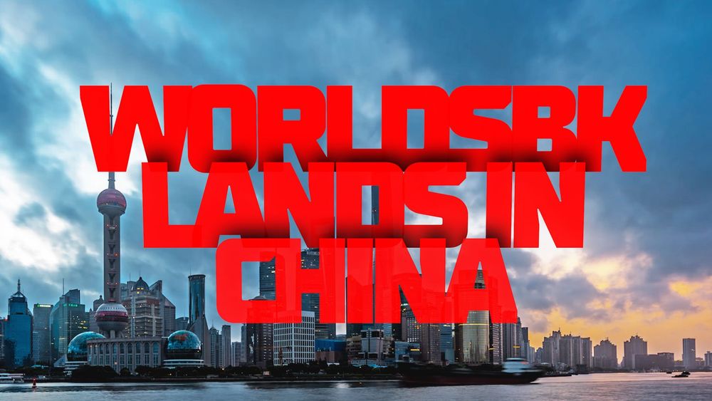 WorldSBK's official Shanghai announcement image for China's 2027 championship round