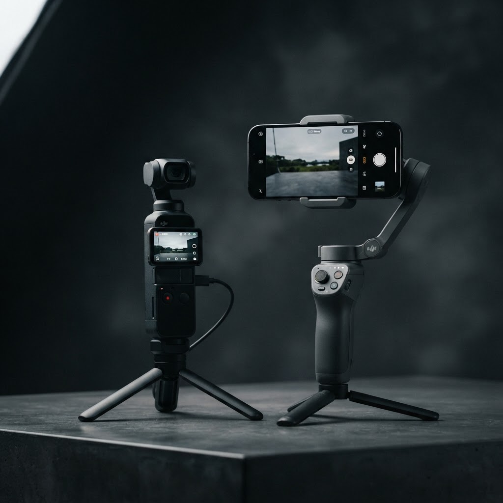 Phone gimbal vs DJI Osmo Pocket 3 comparison for content creators