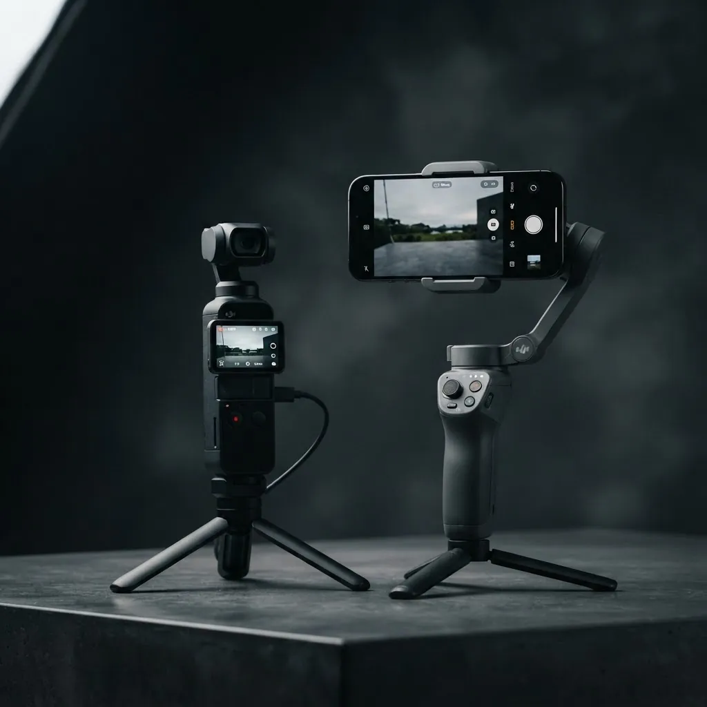 Phone gimbal vs DJI Osmo Pocket 3 comparison for content creators
