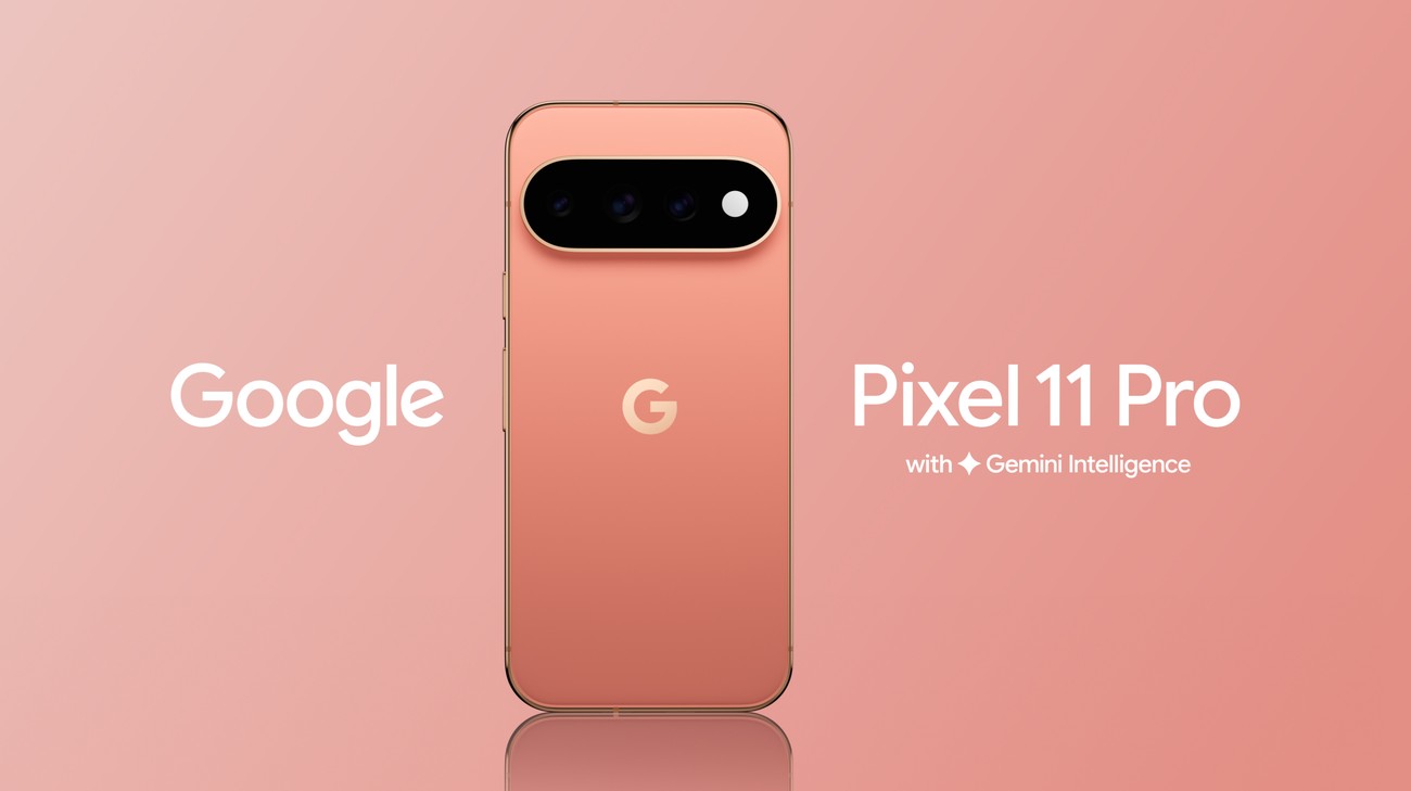 Google Pixel phone in a dark studio