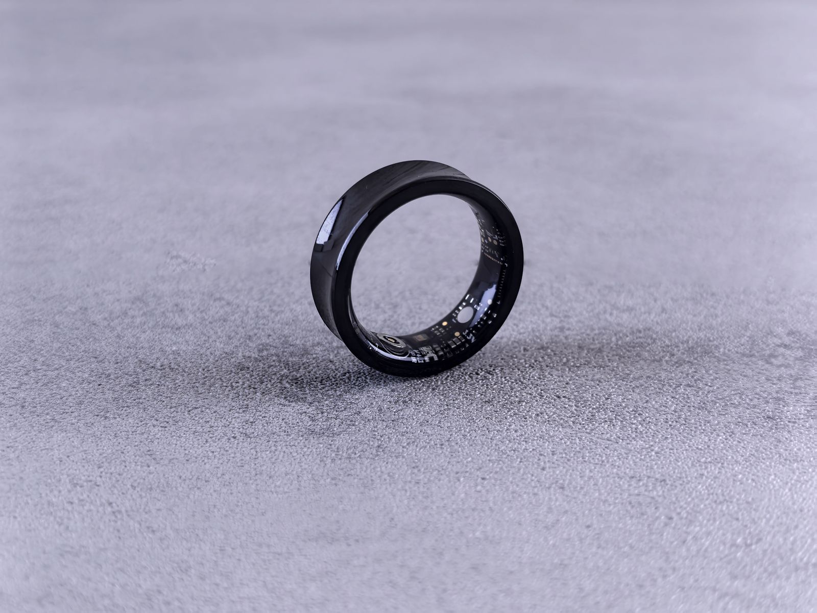 Smart ring with visible circuitry