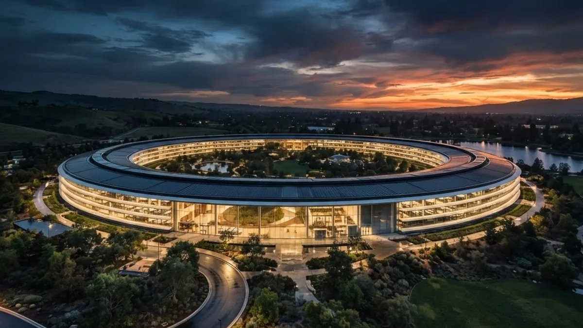 Apple Park headquarters in Cupertino representing the Tim Cook to John Ternus CEO transition