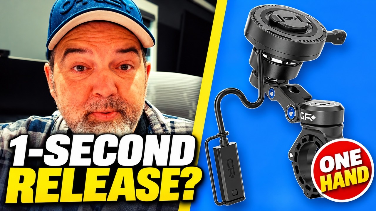 I Tested GRxplore's Magnetic Motorcycle Mount: One-hand Quic