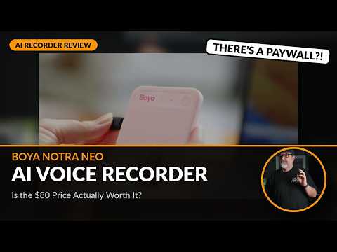 BOYA Notra Neo compact AI voice recorder used for recording and transcription