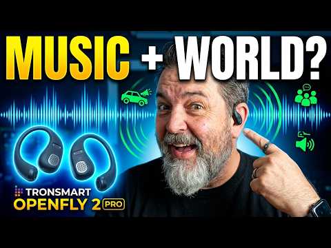 Tronsmart OpenFly 2 Pro Earbuds.  Hear Music and Surrounding